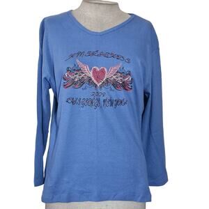 Blue 2009 Americade Lake George Long Sleeve Tee Size 2XL